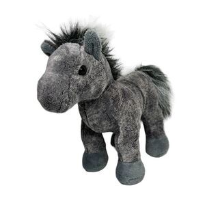 Ganz Webkinz Grey Arabian Horse Stuffed Animal 9" Plush Toy with Code HM098